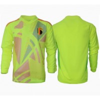 Fotbalové Dres Belgie Brankářské Venkovní ME 2024 Dlouhý Rukáv